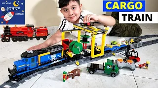 Johny Unboxes NEW LEGO CITY CARGO Train Set With Motorized Train Crash