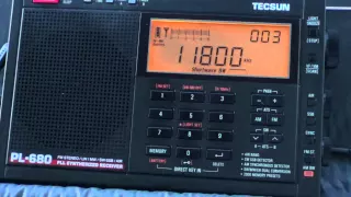 Radio Romania 11800 and 9730 Khz on Tecsun PL 680