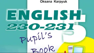 Карпюк 5 Тема 5 Урок 4 Listening Сторінки 230-231 ✔Відеоурок