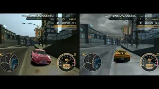 Battle of stock cars in NFS Most Wanted - Stock Lotus Elise VS Stock Porsche Carrera S - 2 in 1 race