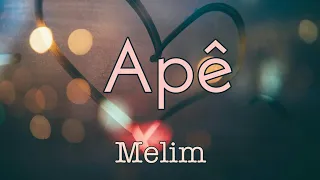 (LETRA) Apê - Melim