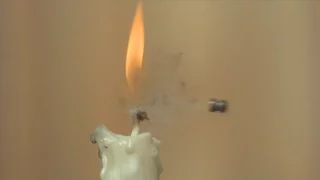 Air Pistol Vs Candle Challenge - The Slow Mo Guys
