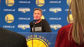 Steve Kerr with an extended quote on LeBron's greatness