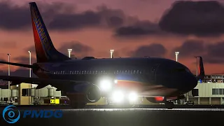 MSFS 2020 - PMDG 737 | STUNNING sunrise flight to Chicago Midway