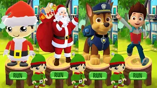 Tag with Ryan vs PAW Patrol Ryder Run - All Characters Unlocked All Costumes Combo Panda Santa Ryan