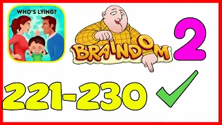 Braindom 2 Level 221 222 223 224 225 226 227 228 229 230 Solution or Walkthrough