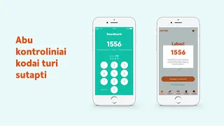 Kaip su „Smart-ID“ prisijungti prie mobiliosios programėlės