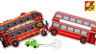 Good and bad Double Decker Bus cartoon story for children | Street Vehicles for kids l Ep 15