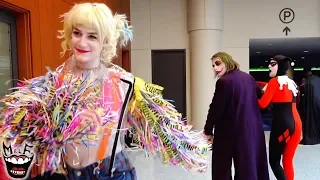 Harley Quinn, Joker & Batman Comic Con Takeovers, Flash Mob Invasions & Music Videos!! Compilation