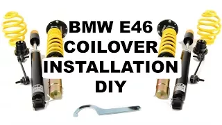 BMW E46 Coilover Installation DIY (ST Suspension)