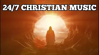 24/7 Christian Worship Music Jesus Rose From the Grave Stone Rolled Away from the Tomb Sunrise Video