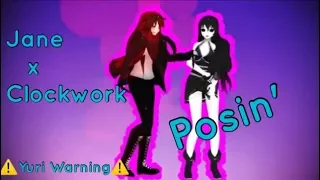 【MMD】Jane x Clockwork - Posin' [Meme] ⚠️YURI WARNING⚠️