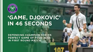 Novak Djokovic Wins A Game In 46 Seconds | Wimbledon 2021