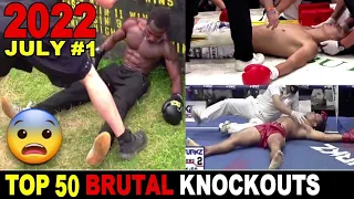 Top 50 MUAYTHAI•MMA•KICK•BOXING•KUN KHMER Knockouts👉JULY 2022 #1