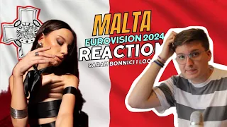 🇲🇹REACTION MALTA I EUROVISION 2024 I SARAH BONNICI - LOOP I NATIONAL FINAL PERFORMANCE