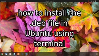 how to install .deb file using terminal in Ubuntu