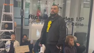 Anti-Zionist Jewish activists take over Richard Marles’ office