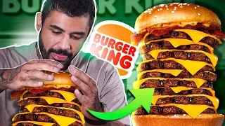 PROVEI O HAMBÚRGUER DE 9 CARNES DO BURGER KING