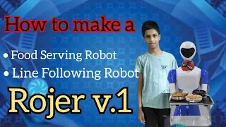 How to make a robot | Line Following Robot | Food Serving Robot | Aabhay Vision