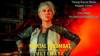 Mortal Kombat 11 Ultimate - Young Sonya Klassic Tower On Very Hard No Matches/Rounds Lost