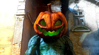 Pumpkin ZOMBIE APOCALYPSE Filter COMES TO LIFE! - Happy Halloween 2020 - Video pumpkin head