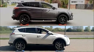 SLIP TEST - Toyota RAV4 AWD vs Toyota RAV4 Hybrid AWD - @4x4.tests.on.rollers