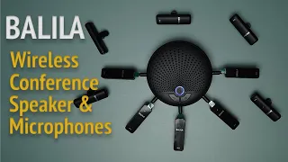 BALILA Wireless Conference Speakerphone with 5 Microphones - Sound Test & Product Review