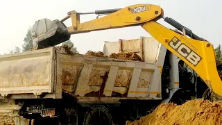 Amazing!!!  JCB Loading Video - JCB 3dx Backhoe Loading Mud in Dump Truck - JCB Eco Video