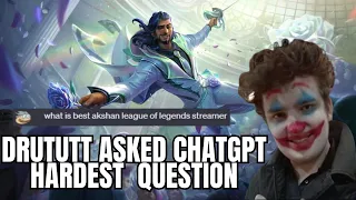 Drututt asked CHATGPT hard question