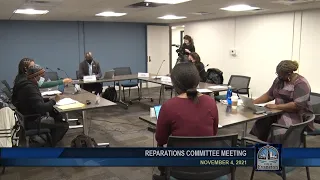 Reparations Committee Meeting 11-4-2021