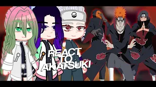 Hashiras React To Akatsuki | Naruto | Demon Slayer | 🇺🇲/🇧🇷 | V i n s m o k e