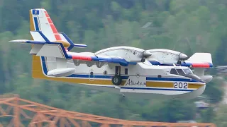 Canadair CL-215T Water Bomber Action