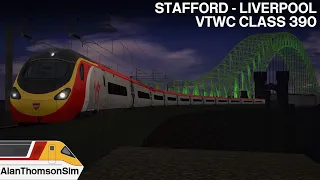 Train Simulator 2019: Class 390 1F26 Stafford-Liverpool