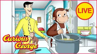 Cooking with George 🐵 Curious George Marathon! 🐵 Kids Cartoon 🐵 Kids Movies