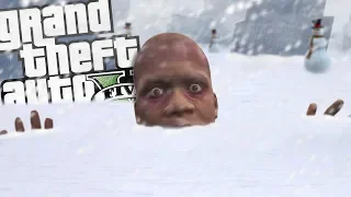 FRANKLIN freezes to DEATH in a BLIZZARD (GTA 5 Mods)