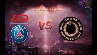 PSG.LGD vs Chaos eSports Club | Group Stage - Bo3 | GAME 1 | TI9