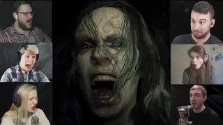 'Реакции Летсплейщиков' на Нападение Мии из Resident Evil 7