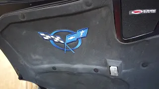 Installing RPFC5 Corvette Hood Liner Embroidered Patch