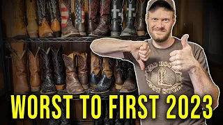 Ranking the Cowboy Boots I Tried in 2023 (Worst to First!)