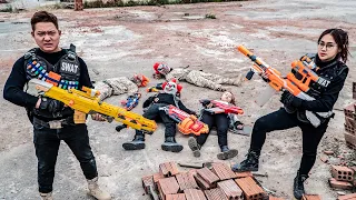 LTT Films : Silver Flash S.E.A.l X Nerf Guns Fight Crime Rocket Mask Encounter With The Assassins