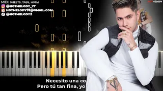 JD Pantoja - Como Tu karaoke piano instrumental cover letra