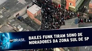 Bailes funk 4 vezes por semana tiram sono de moradores da Zona Sul de SP | SBT Brasil (01/06/19)