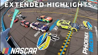 Late-race restarts provide another Cup Series close finish at Phoenix | Extended Highlights