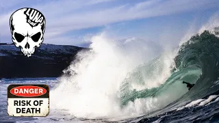 Watch a HEAVY SHALLOW Coldwater Slab Pounding From Land & POV - Ian Battrick - Lunasurf