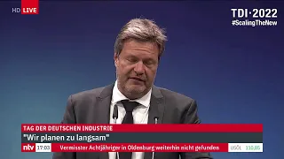 BDI LIVE: Vizekanzler Robert Habeck spricht beim Tag der Deutschen Industrie