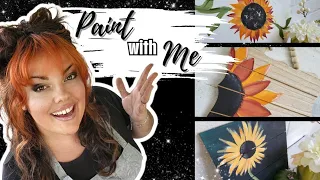 3 EASY ways to paint sunflowers  // How to paint sunflowers
