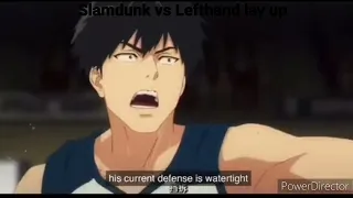Anime Slamdunk vs Left hand lay up #shorts #slamdunk #best #lefthandlayup