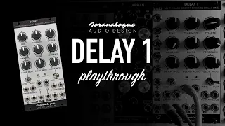 Joranalogue Audio Design DELAY 1 / a playthrough of all the features / a proper high-end BBD