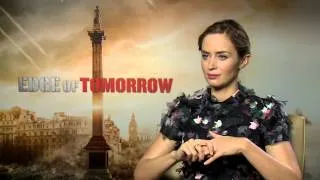 Edge of Tomorrow: Emily Blunt Official Movie Interview | ScreenSlam