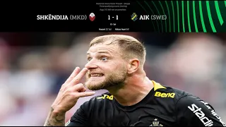 SHKENDIJA - AIK (1-1) (2-3 PEN) EXTENDED HIGHLIGHTS 11-08-2022